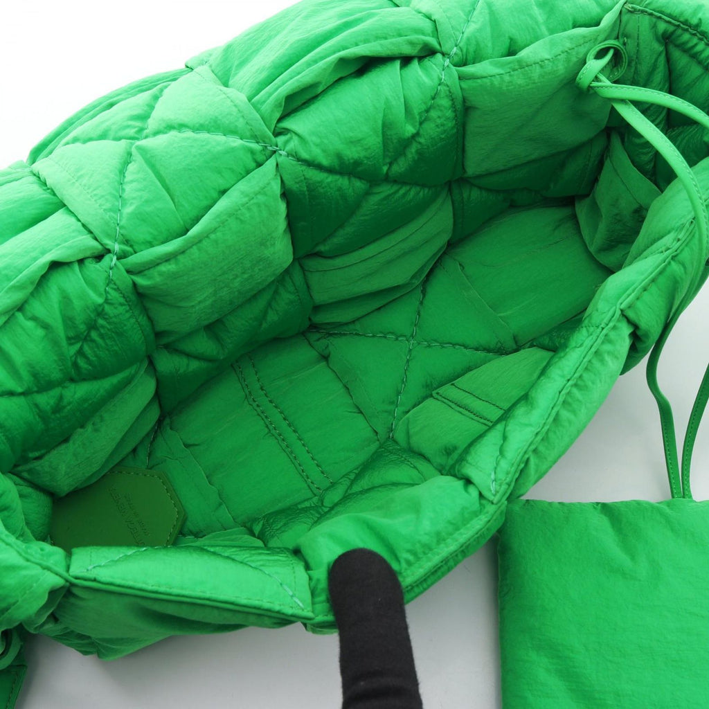 Bottega Veneta Shoulder Bag Padette Cassette Maxi Intrecciato Green Nylon — view 3
