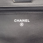 Chanel Shoulder Bag 2.55 Quilted Black Patent Leather Chain Wallet — view 4