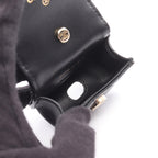Chanel Quilted Airpods Case with Shoulder Strap Black — view 3
