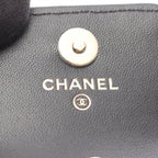 Chanel Quilted Airpods Case with Shoulder Strap Black — view 4