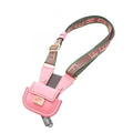 Fendi Pico Baguette Airpods Case Pink Leather Shoulder Strap