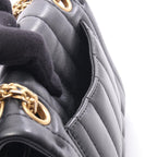 Chanel Shoulder Bag 2.55 Black Lambskin Mademoiselle Mini Chain — view 6