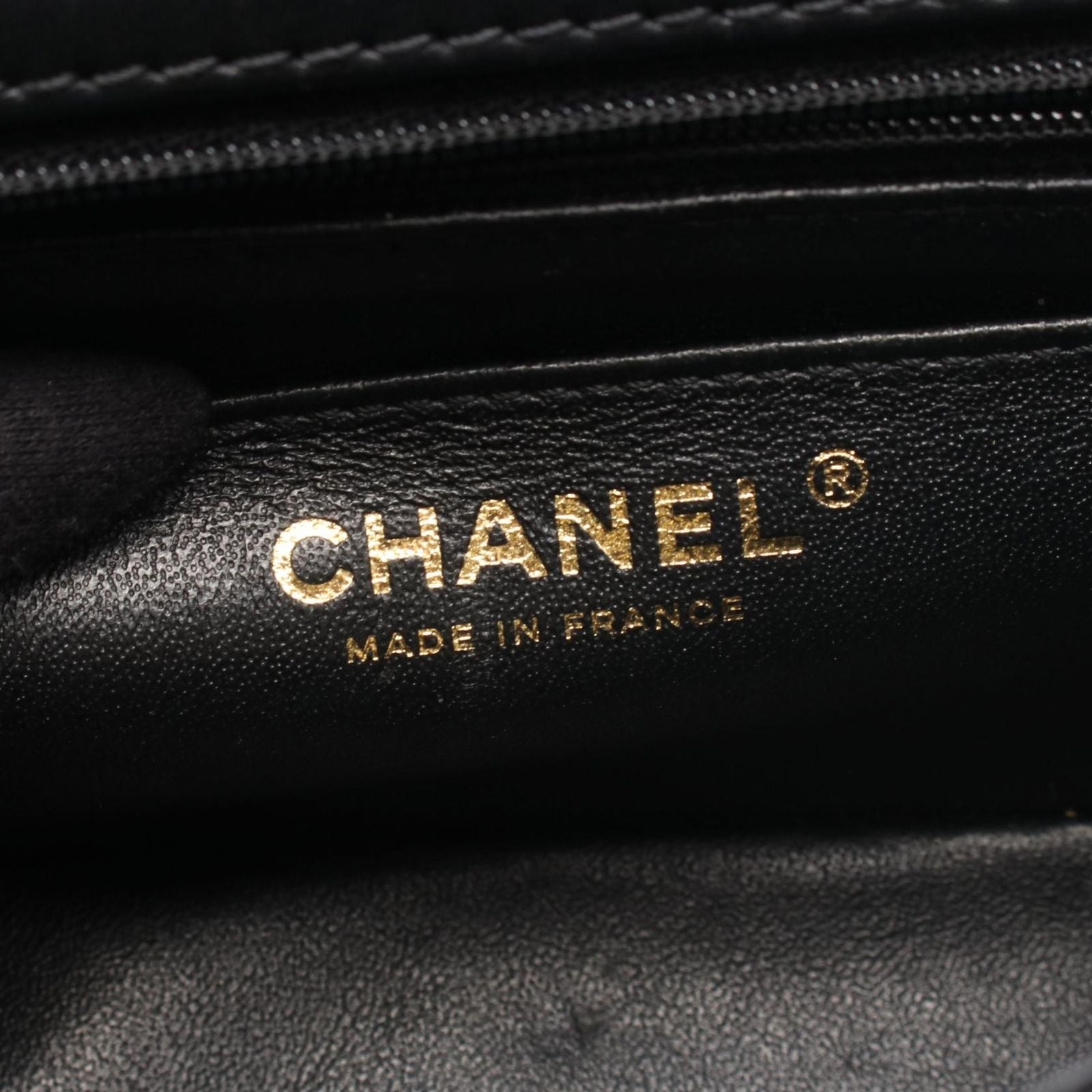 Chanel Shoulder Bag 2.55 Black Lambskin Mademoiselle Mini Chain — view 4