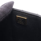 Chanel Shoulder Bag 2.55 Black Lambskin Mademoiselle Mini Chain — view 5