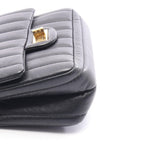 Chanel Shoulder Bag 2.55 Black Lambskin Mademoiselle Mini Chain — view 8