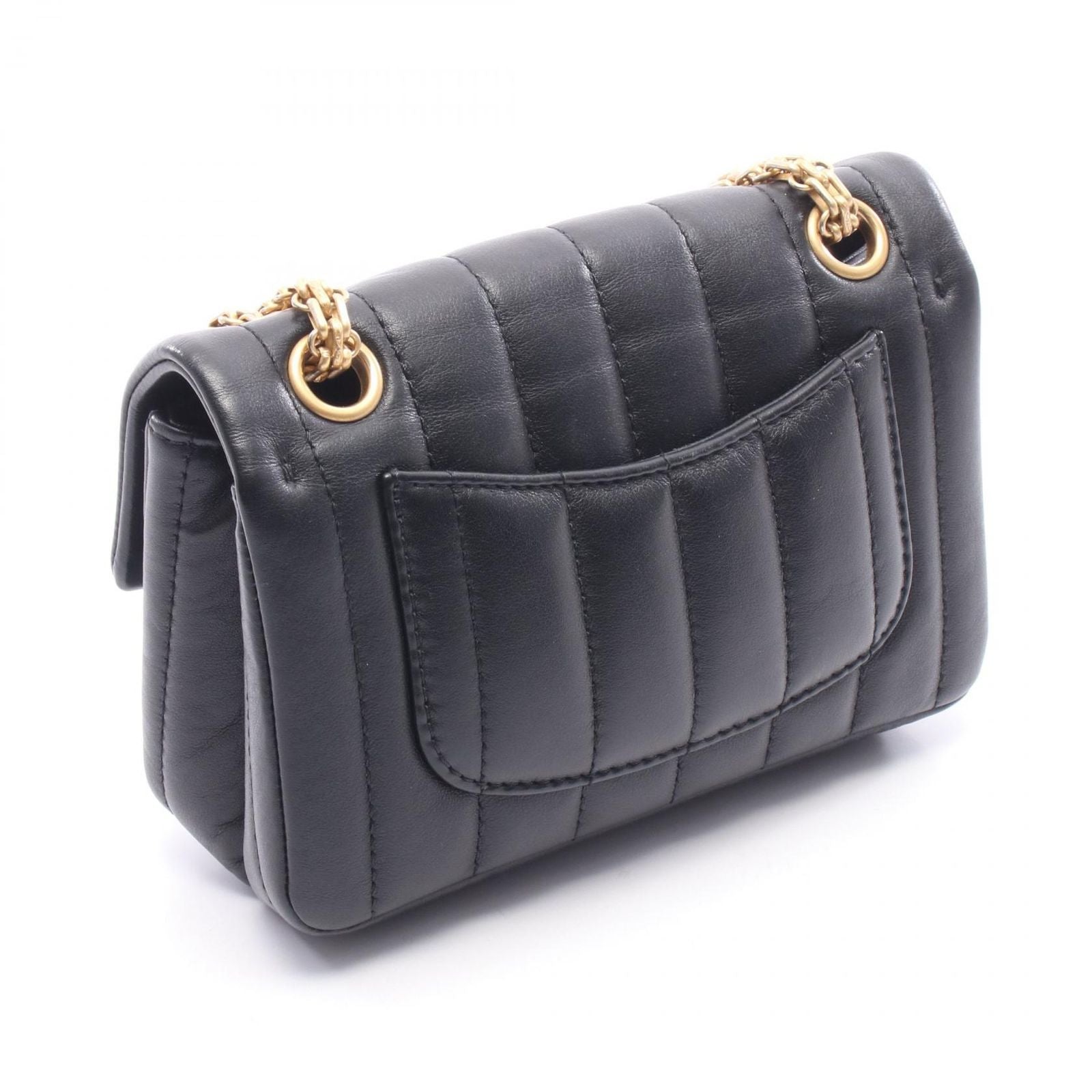 Chanel Shoulder Bag 2.55 Black Lambskin Mademoiselle Mini Chain — view 2