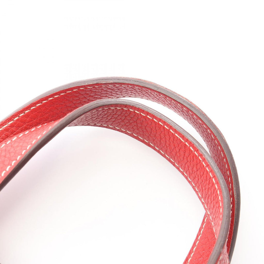 Hermes Handbag Halzan 31 2-Way Rouge Tomato Leather 31 — view 8