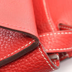 Hermes Handbag Halzan 31 2-Way Rouge Tomato Leather 31 — view 7