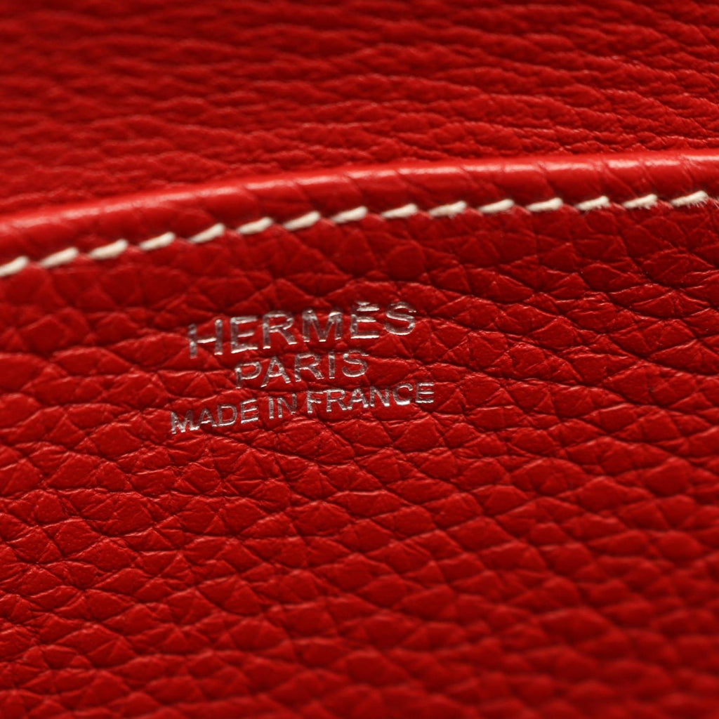 Hermes Handbag Halzan 31 2-Way Rouge Tomato Leather 31 — view 4