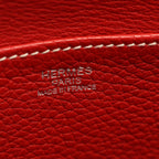 Hermes Handbag Halzan 31 2-Way Rouge Tomato Leather 31 — view 4