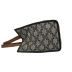 Celine Paris Macadam All Over Pattern Canvas Leather Handbag Mini Tote Gray — view 5