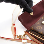 Louis Vuitton Shoulder Bag Viva Cite Monogram Canvas Leather — view 5