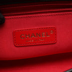 Chanel Shoulder Bag Quilted Logo Black Lambskin Chain — view 4