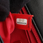Chanel Shoulder Bag Quilted Logo Black Lambskin Chain — view 5