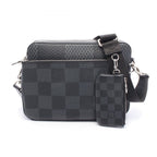 Louis Vuitton Shoulder Bag Trio Messenger Damier Graphite Canvas Leather