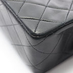 Chanel Shoulder Bag Mini Quilted 20 Black Lambskin Chain — view 9
