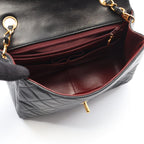 Chanel Shoulder Bag Mini Quilted 20 Black Lambskin Chain — view 3