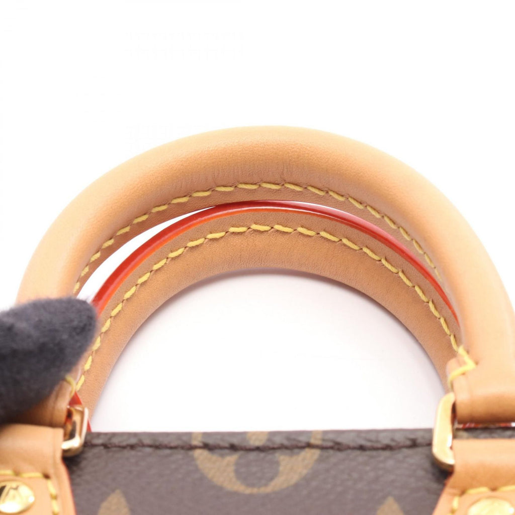 Louis Vuitton Handbag Sac Plat Monogram Canvas Leather Petite — view 5