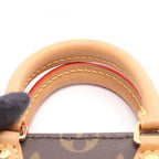 Louis Vuitton Handbag Sac Plat Monogram Canvas Leather Petite — view 5