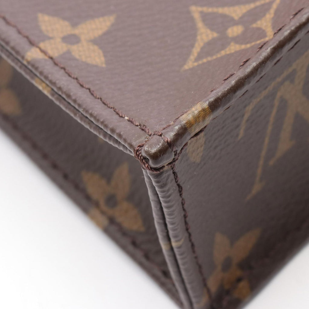 Louis Vuitton Handbag Sac Plat Monogram Canvas Leather Petite — view 6