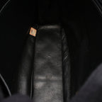Chanel Shoulder Bag Black Lambskin Quilted Fringe Chain — view 7