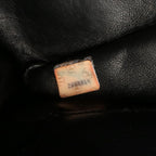 Chanel Shoulder Bag Black Lambskin Quilted Fringe Chain — view 5