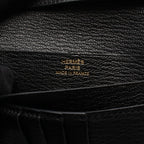 Hermes Bifold Wallet Bearn Compact Black Leather — view 5