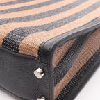 Fendi Tote Peekaboo X-Lite Fit Black Brown Leather — view 5