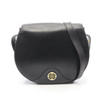 Dior Shoulder Bag Black Leather Vintage
