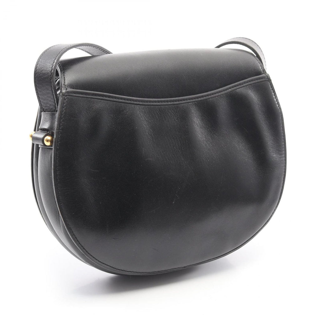 Dior Shoulder Bag Black Leather Vintage — view 2