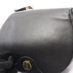 Dior Shoulder Bag Black Leather Vintage — view 9