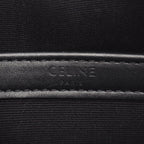 Celine Seri Shoulder Bag Triomphe Black Coating Ting Canvas Leather — view 4