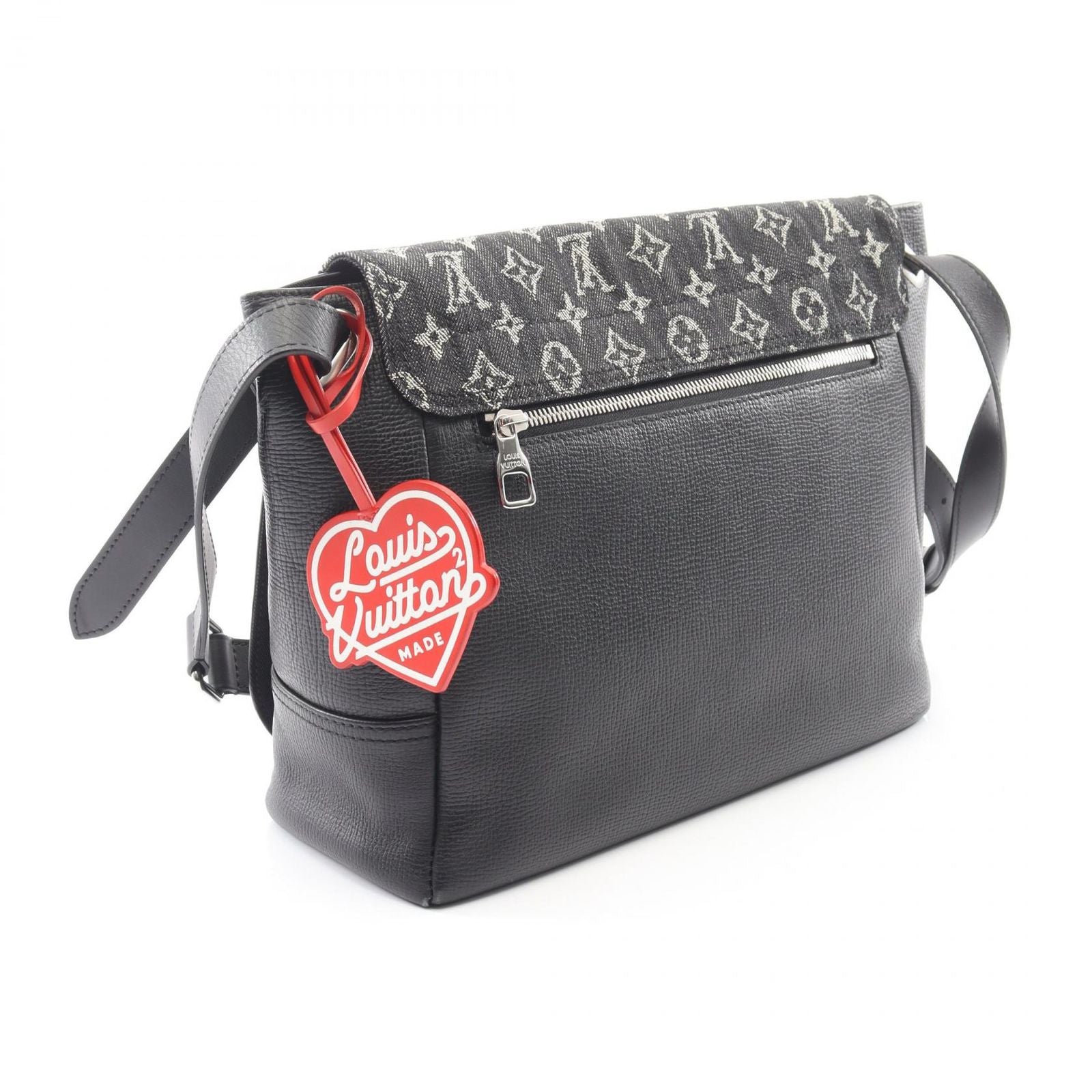 Louis Vuitton Shoulder Bag Besace Tokyo Noir Canvas Leather — view 2