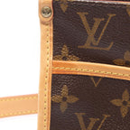 Louis Vuitton Shoulder Bag Popincourt Long Canvas Leather — view 7