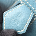 Hermes Handbag Plume 28 Blue Jean Leather Calf — view 5