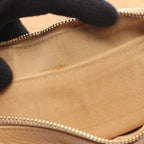 Chanel Shoulder Bag CC Logo Beige Caviar Leather Quilted CC Chang — view 6