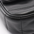 Celine Shoulder Bag Matelasse Monochrome Black Leather Chain — view 6