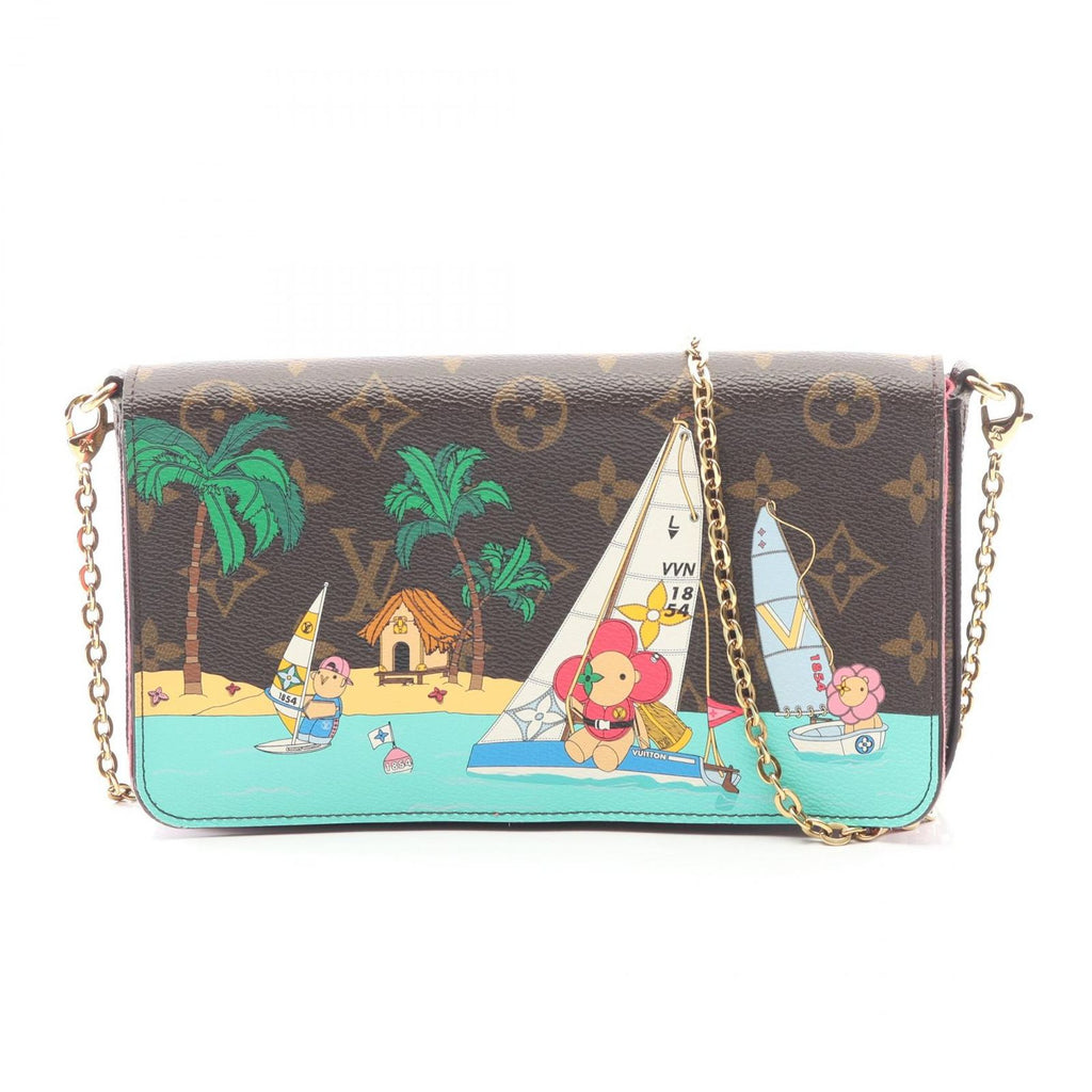 Louis Vuitton Shoulder Bag Pochette Felicity Canvas Leather