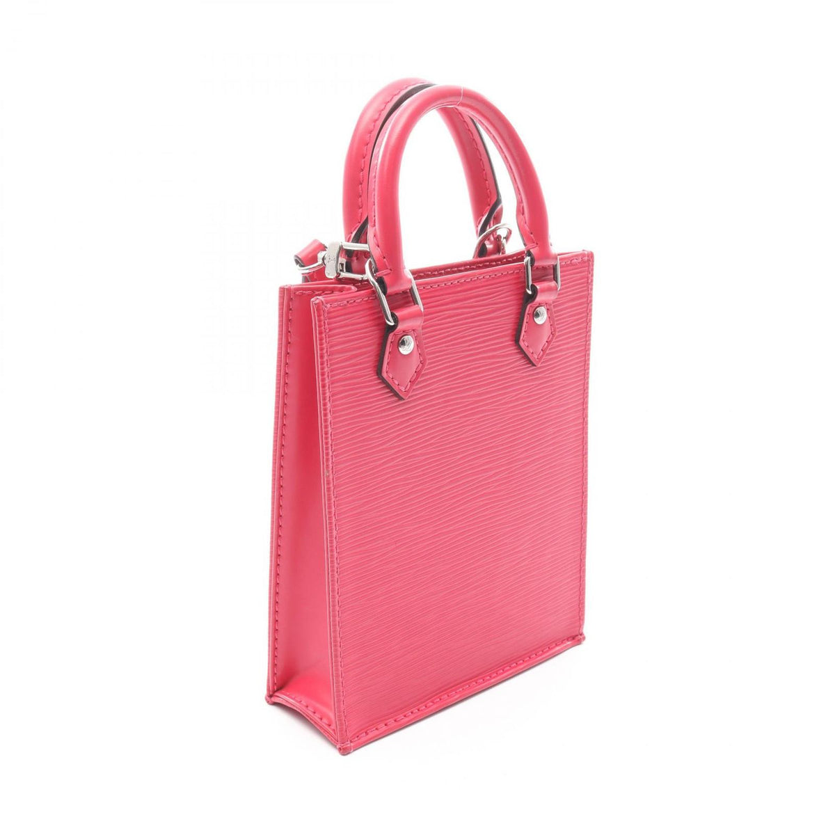 Louis Vuitton Handbag Petite Sac Plat Rose Pondicherry Leather — view 2