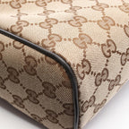 Gucci Shoulder Bag GG Canvas Beige Dark Brown — view 6
