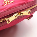 Prada Handbag Tessuto Saffiano Magenta Nylon Leather 2-Way — view 6