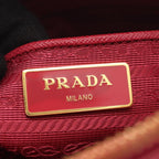 Prada Handbag Tessuto Saffiano Magenta Nylon Leather 2-Way — view 4