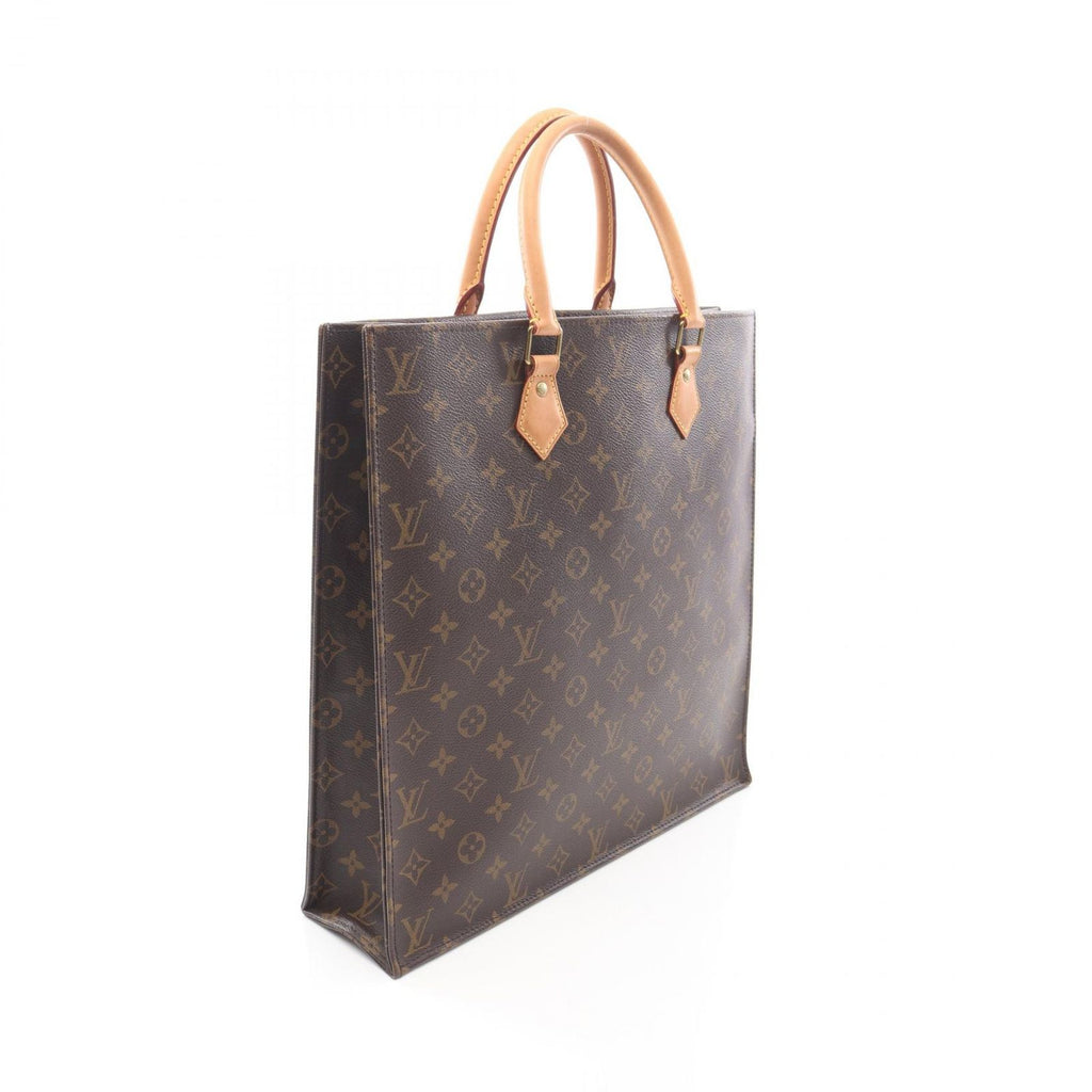 Louis Vuitton Tote Sac Plat Canvas Leather Sac Pla — view 2