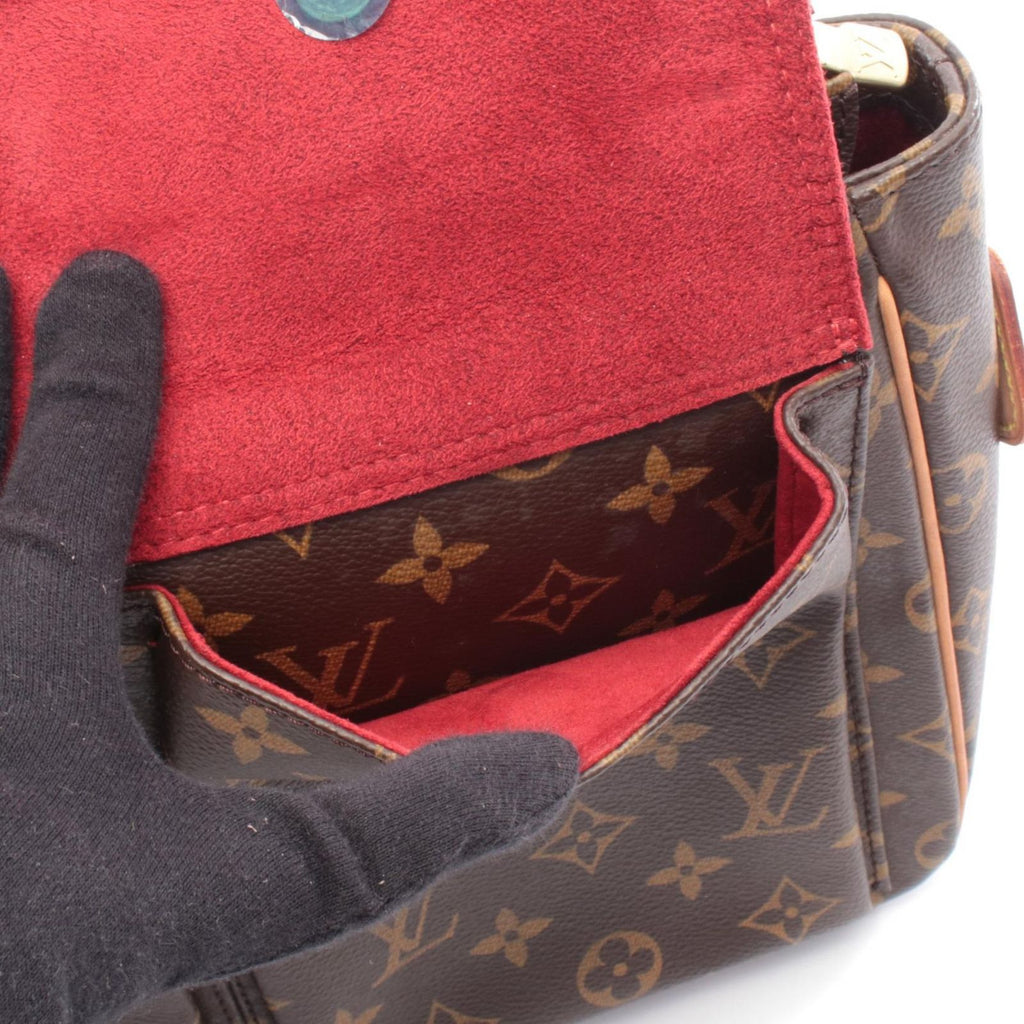 Louis Vuitton Shoulder Bag Viva City GM Canvas Leather — view 6