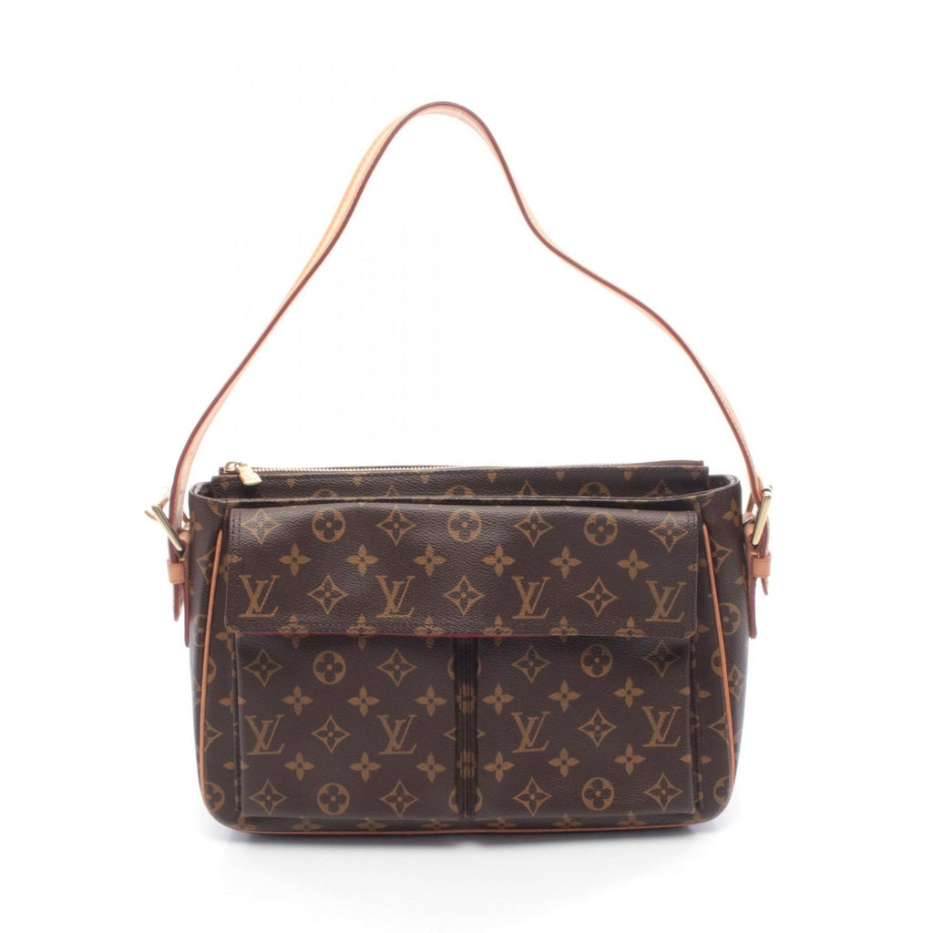 Louis Vuitton Shoulder Bag Viva City GM Canvas Leather
