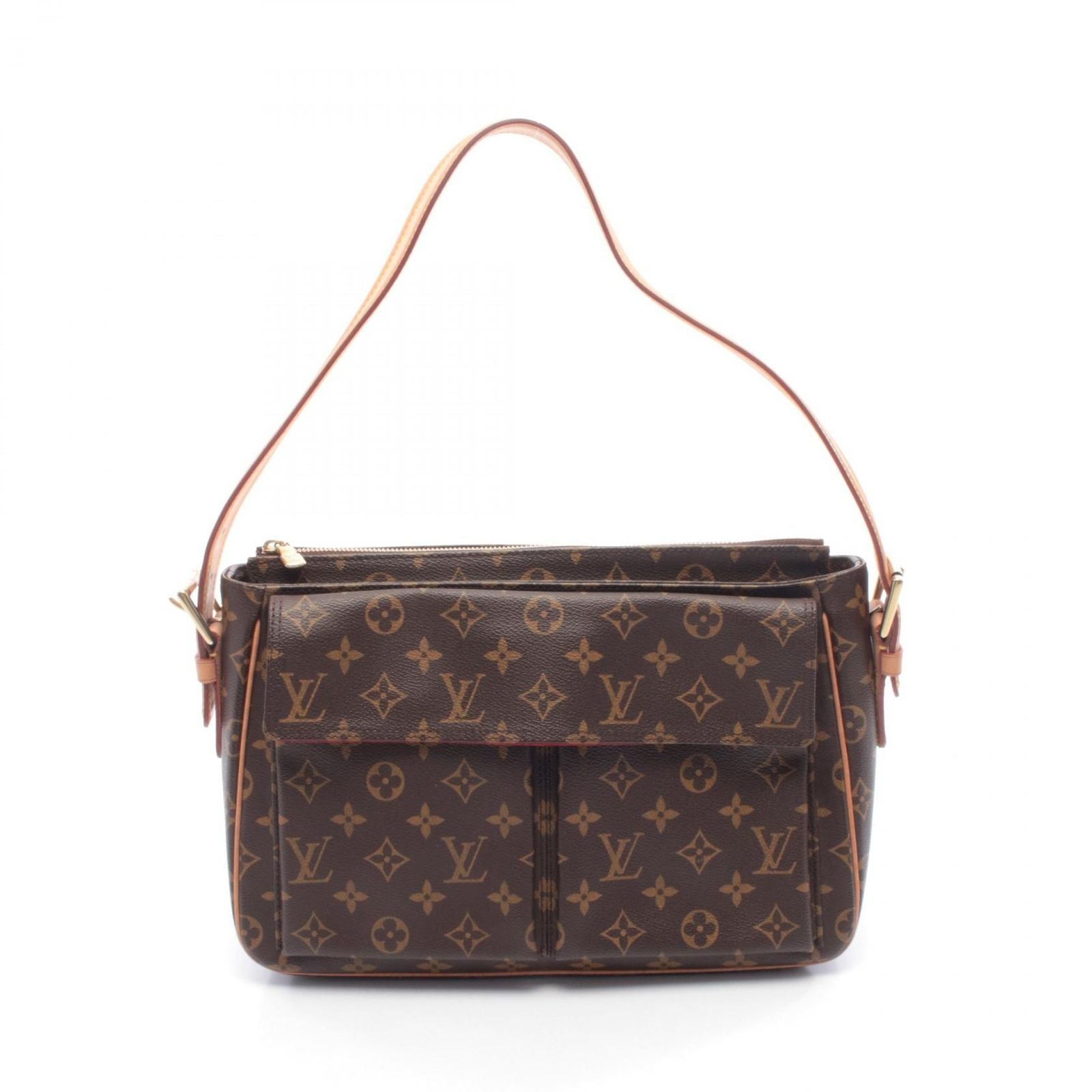 Louis Vuitton Shoulder Bag Viva City GM Canvas Leather