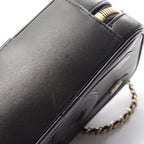 Chanel Shoulder Bag CC Logo Black Lambskin CC Mini — view 8