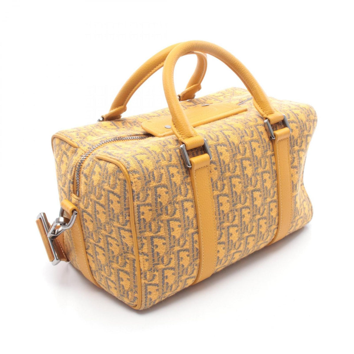 Dior Handbag Rango 26 Yellow Canvas Leather Black — view 2
