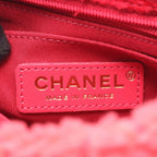 Chanel Shoulder Bag Mini Quilted Pink Fabric Chain — view 4
