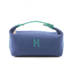 Hermes Handbag Brid-a-brac PM Blue Marine Canvas Bride-a-Brac